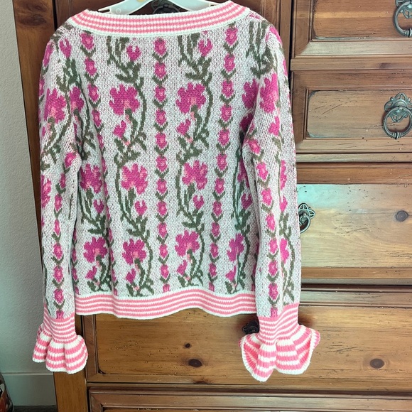 So Me Pink and Green Knit Sweater Size Large NWT - Picture 5 of 10